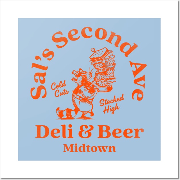 "Sal's Second Ave Deli & Beer" Cool New York Style Deli Art Wall Art by The Whiskey Ginger